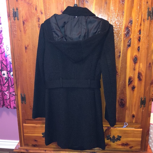 BRAND NEW  WOMAN’S LIZ CLAIBORNE BKACK WAFFLE COAT SIZE LARGE! NWTS! - Picture 6 of 7